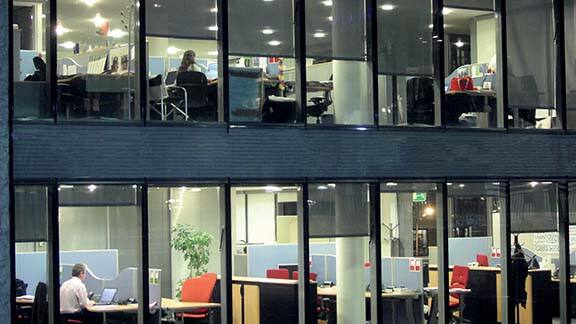 Exterior of an office building