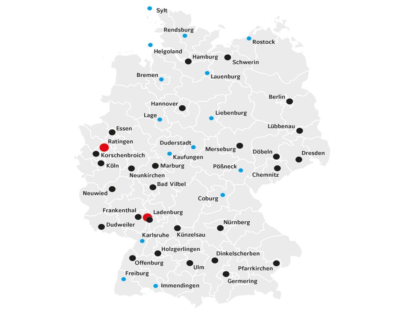 Infographic depicting geographical locations to find Johnson Controls services