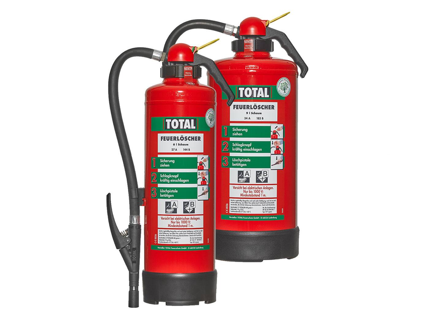 Range of Total fire extinguisher