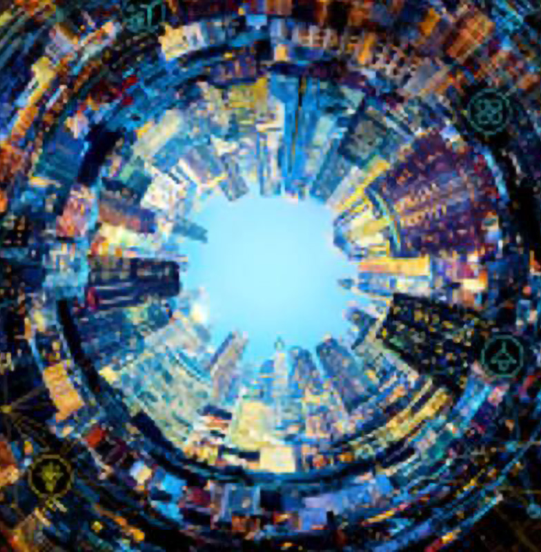 Cross sectional view of a smart building