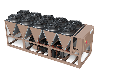 A YORK YVAA chiller on a white background