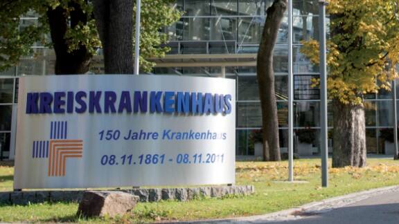 Exterior of the Freiberg District Hospital