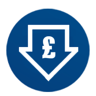 Icon of an arrow with a dollar sign depicting reduced costs