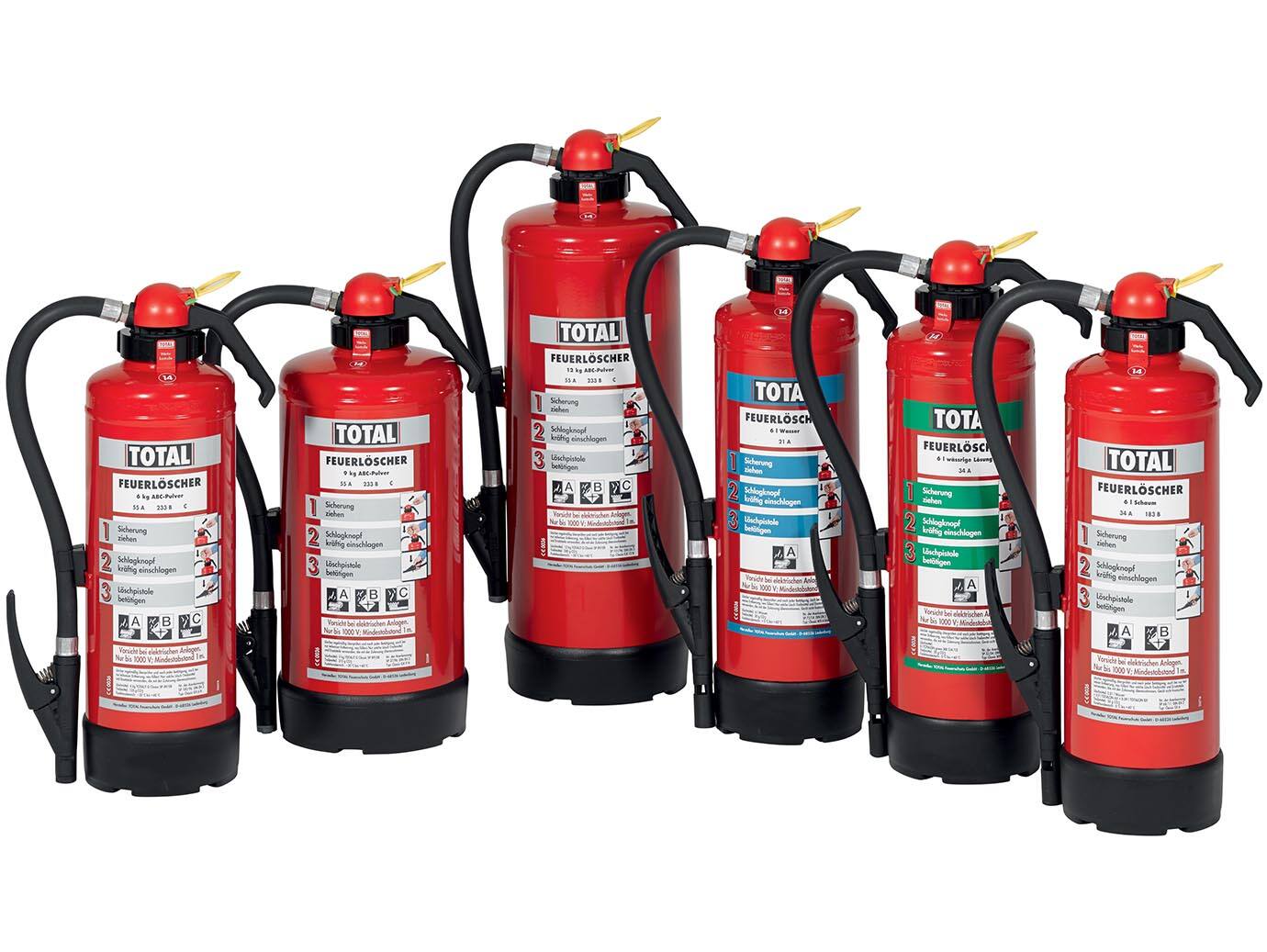 Range of Total fire extinguishers