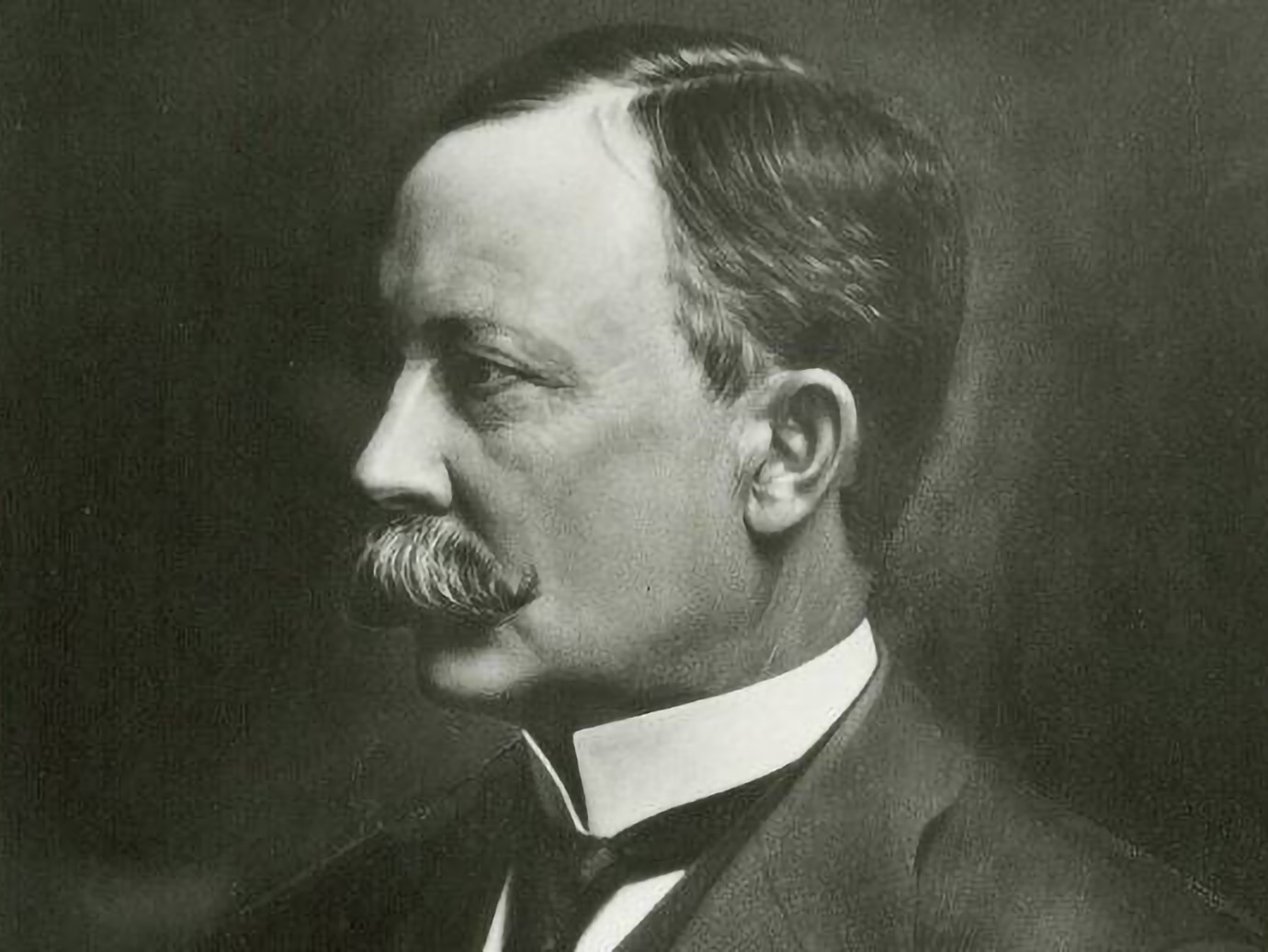 Grayscale image of Warren Johnson